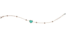 Carica l'immagine nel visualizzatore di Gallery, Bracciale con Cuore Color Tiffany