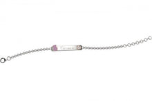 Carica l'immagine nel visualizzatore di Gallery, Bracciale targhetta personalizzabile - bambina