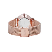 Carica l'immagine nel visualizzatore di Gallery, Orologio donna Cluse 33MM Minuit Mesh White, Rose Gold Colour