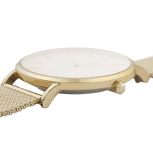 Carica l'immagine nel visualizzatore di Gallery, Orologio donna Cluse 38MM Boho Chic Mesh White, Gold Colour