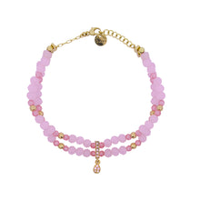 Carica l'immagine nel visualizzatore di Gallery, BRACCIALE ELASTICO DOPPIO FILO SINGLE DROP