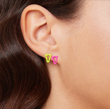 Carica l'immagine nel visualizzatore di Gallery, ORECCHINI JOY FLUO PINK & LIME