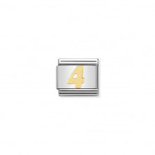 Carica l'immagine nel visualizzatore di Gallery, Link in Acciaio e Oro con Numeri (+numeri)