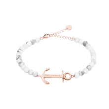 Carica l'immagine nel visualizzatore di Gallery, Bracciale Anchor Spirit Oro Rosa Marble