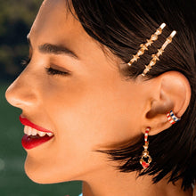 Carica l'immagine nel visualizzatore di Gallery, EARCUFF - SMALTO RIGHE ( + colori )