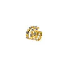 Carica l'immagine nel visualizzatore di Gallery, EARCUFF 3 FILI CUORI ALTERNATI
