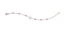 Carica l'immagine nel visualizzatore di Gallery, Bracciale argento e perline AZZURRE O FUCSIA