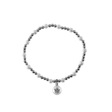 Carica l'immagine nel visualizzatore di Gallery, BRACCIALE ELASTICO PERLA PENDENTE - GALACTICA ICE