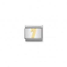Carica l'immagine nel visualizzatore di Gallery, Link in Acciaio e Oro con Numeri (+numeri)