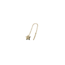 Carica l'immagine nel visualizzatore di Gallery, MONO-ORECCHINO STELLA CATENELLA - ORO18KT