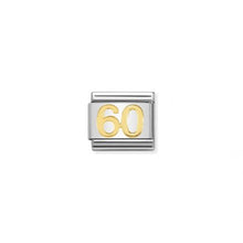 Carica l'immagine nel visualizzatore di Gallery, Link in Acciaio e Oro con Numeri (+numeri)