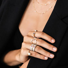 Carica l'immagine nel visualizzatore di Gallery, ANELLO FASCIA PAVÈ - GALACTICA