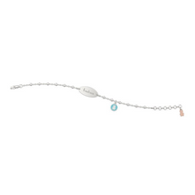 Carica l'immagine nel visualizzatore di Gallery, Bracciale argento personalizzabile bimbo charm orso rotondo (+varianti)
