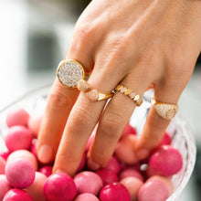 Carica l'immagine nel visualizzatore di Gallery, ANELLO DOUBLE DROPS PAVÈ (+varianti)