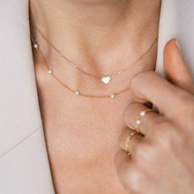 Carica l'immagine nel visualizzatore di Gallery, GIROCOLLO CON MINI PERLE - ORO18KT