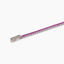 Carica l'immagine nel visualizzatore di Gallery, Tennis donna in argento Mabina con zirconi rosa TENNIS CLUB