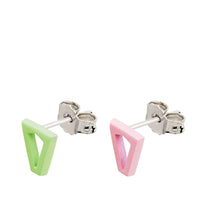 Carica l'immagine nel visualizzatore di Gallery, ORECCHINI JOY BABY ROSA E VERDE