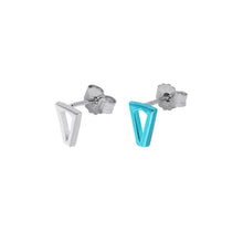 Carica l'immagine nel visualizzatore di Gallery, ORECCHINI JOY METALLIC BLUE & SILVER