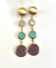 Carica l'immagine nel visualizzatore di Gallery, Orecchìni caramelle multicolor e