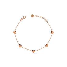 Carica l'immagine nel visualizzatore di Gallery, Bracciale catenella 5 CUORI