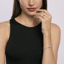 Carica l'immagine nel visualizzatore di Gallery, Tennis donna in argento Mabina con zaffiro sintetico ovale COOL OR RÉTRO?