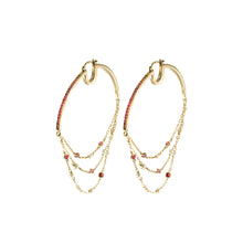 Carica l'immagine nel visualizzatore di Gallery, ORECCHINI BIG HOOPS TRE FILI - GALACTICA