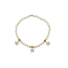 Carica l'immagine nel visualizzatore di Gallery, BRACCIALE ELASTICO PERLE 3 STELLE - GALACTICA