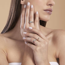 Carica l'immagine nel visualizzatore di Gallery, Anello Mabina argento TRE PER TE