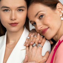 Carica l'immagine nel visualizzatore di Gallery, ANELLO DOUBLE DROPS PAVÈ (+varianti)