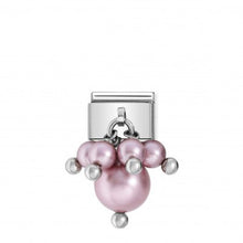 Carica l'immagine nel visualizzatore di Gallery, LINK COMPOSABLE CLASSIC ARGENTO PERLE Colorate (+varianti)