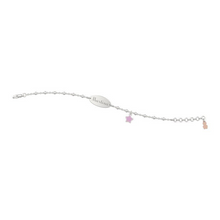 Carica l'immagine nel visualizzatore di Gallery, Bracciale argento personalizzabile bimba con charm
