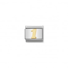 Carica l'immagine nel visualizzatore di Gallery, Link in Acciaio e Oro con Numeri (+numeri)