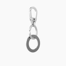 Carica l'immagine nel visualizzatore di Gallery, Portachiavi in acciaio con ciondolo e frase per il papà