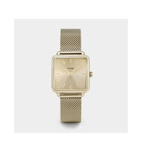 Carica l'immagine nel visualizzatore di Gallery, Orologio donna Cluse 28,5MM La Tétragone Mesh gold, Gold Colour