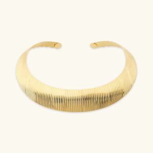 Collana ETRUSCA Choker Graduata Texture Rigata