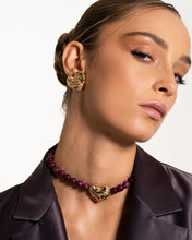 Carica l'immagine nel visualizzatore di Gallery, Girocollo Giada Burgundy Cuore Bold
