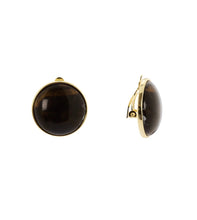 Carica l'immagine nel visualizzatore di Gallery, Orecchini SODINI cabochon tondo Harper - Nero
