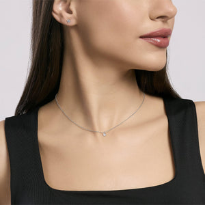 Collana punto luce argento Mabina SHINY