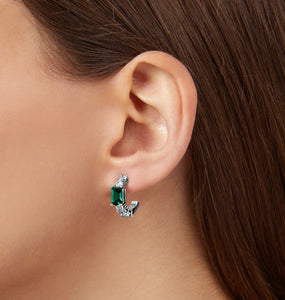 ORECCHINI A CERCHIO EMERALD SMALL