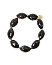 Carica l'immagine nel visualizzatore di Gallery, Bracciale SODINI elastico ciottoli Harper - Nero
