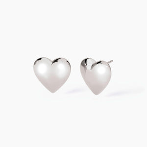 Orecchini MABINA in argento a forma di cuore Don't Say Love (+varianti)