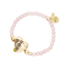 Carica l'immagine nel visualizzatore di Gallery, Bracciale SODINI elastico sfere cuore Naos - Rosa

