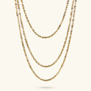 Collana ETRUSCA Multifilo Graduata Catena Margherita