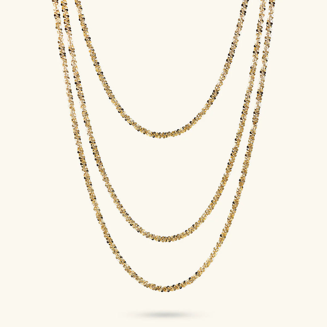 Collana ETRUSCA Multifilo Graduata Catena Margherita