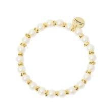 Carica l'immagine nel visualizzatore di Gallery, Bracciale SODINI elastico perle Eve - Oro e bianco (+VARIANTI)
