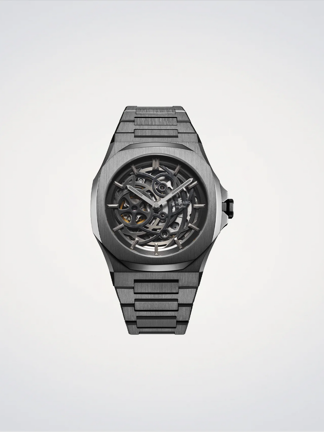 Orologio SKELETON GUN METAL D1 Milano