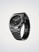 Carica l&#39;immagine nel visualizzatore di Gallery, Orologio SKELETON GUN METAL D1 Milano
