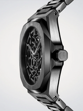 Carica l&#39;immagine nel visualizzatore di Gallery, Orologio SKELETON GUN METAL D1 Milano
