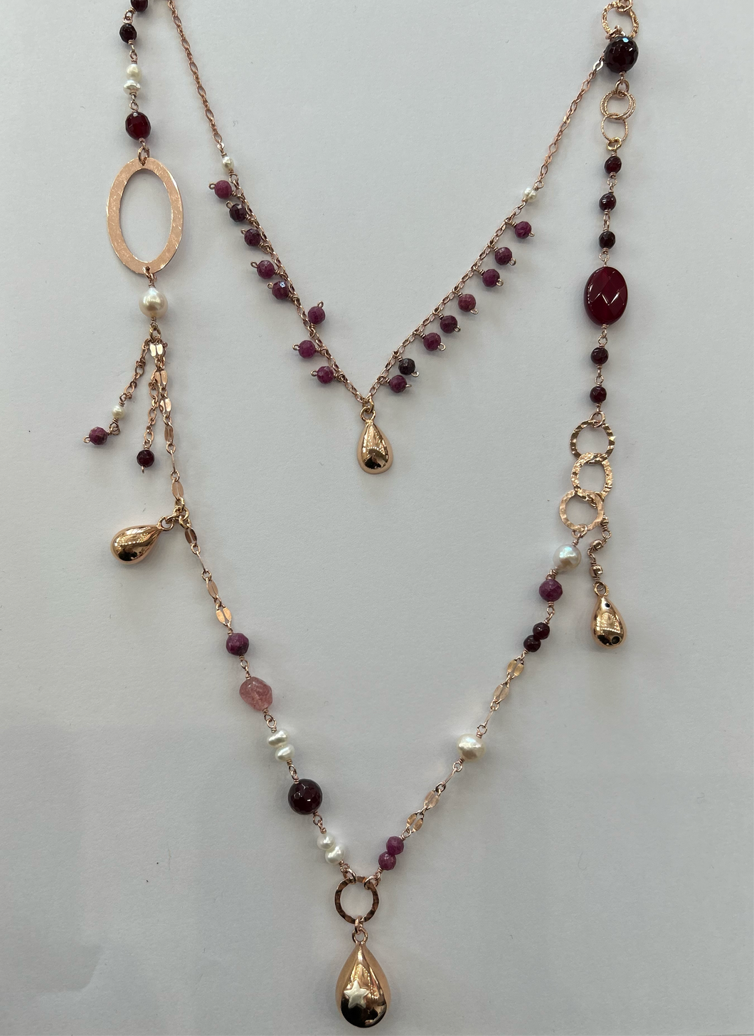 Collana Sacramore Twilight argento e pietre