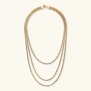 Collana ETRUSCA Multifilo Graduata Catena Margherita